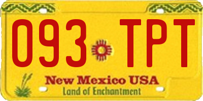NM license plate 093TPT