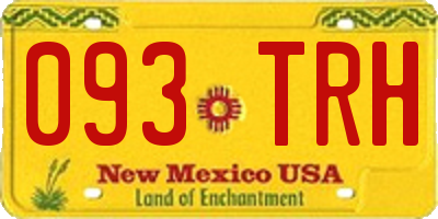 NM license plate 093TRH