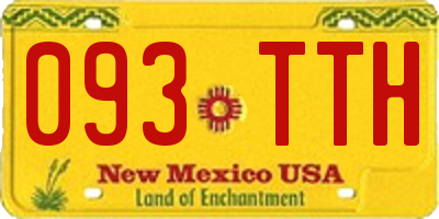 NM license plate 093TTH