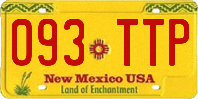 NM license plate 093TTP