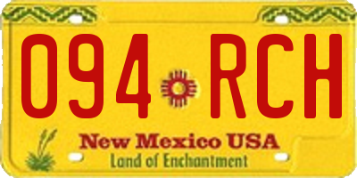 NM license plate 094RCH