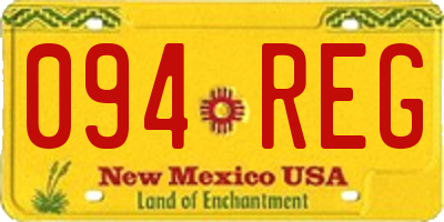 NM license plate 094REG