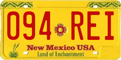 NM license plate 094REI