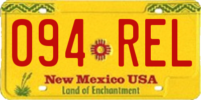 NM license plate 094REL
