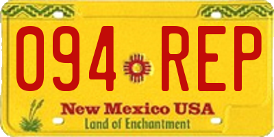 NM license plate 094REP