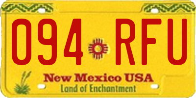NM license plate 094RFU
