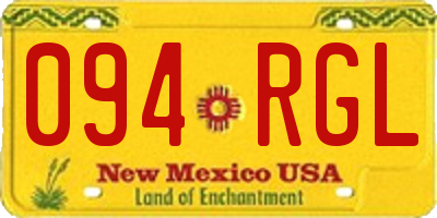 NM license plate 094RGL