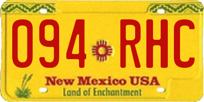 NM license plate 094RHC