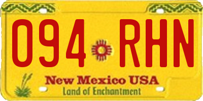 NM license plate 094RHN