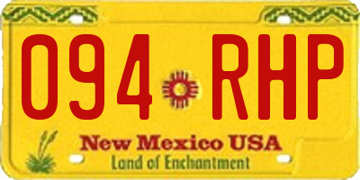 NM license plate 094RHP