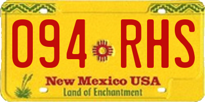 NM license plate 094RHS