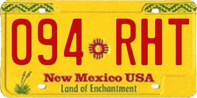 NM license plate 094RHT