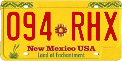 NM license plate 094RHX
