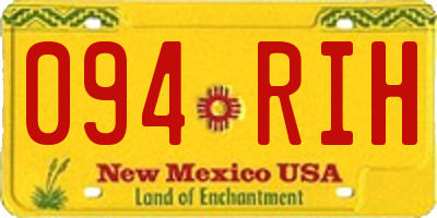 NM license plate 094RIH