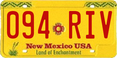 NM license plate 094RIV