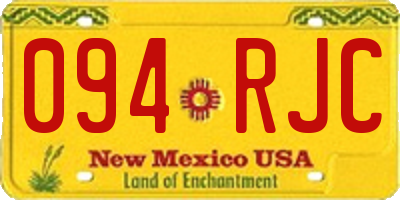 NM license plate 094RJC