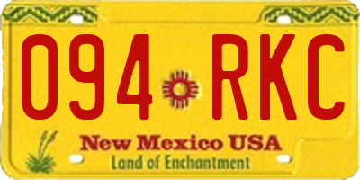 NM license plate 094RKC