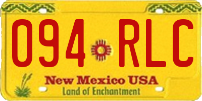 NM license plate 094RLC