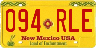 NM license plate 094RLE
