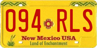 NM license plate 094RLS