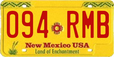 NM license plate 094RMB
