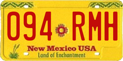 NM license plate 094RMH