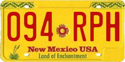 NM license plate 094RPH