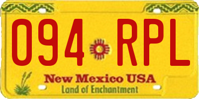 NM license plate 094RPL
