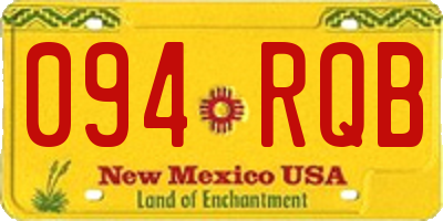 NM license plate 094RQB