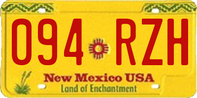 NM license plate 094RZH