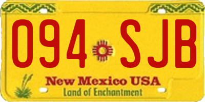 NM license plate 094SJB