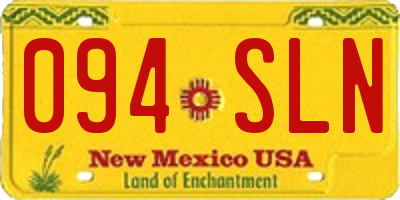 NM license plate 094SLN
