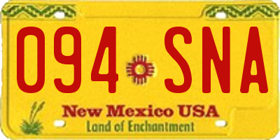 NM license plate 094SNA
