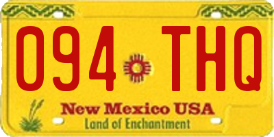NM license plate 094THQ