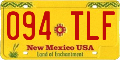 NM license plate 094TLF