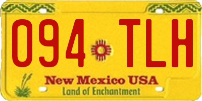 NM license plate 094TLH