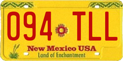 NM license plate 094TLL