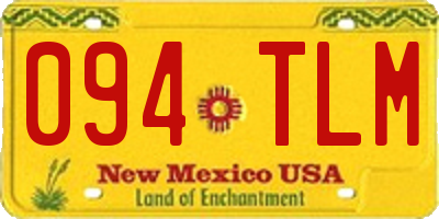 NM license plate 094TLM