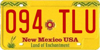 NM license plate 094TLU