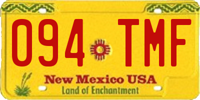 NM license plate 094TMF