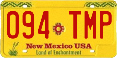 NM license plate 094TMP