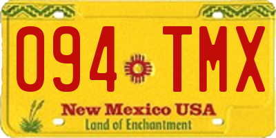 NM license plate 094TMX