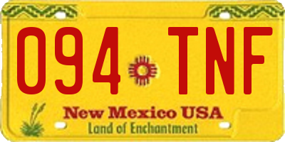 NM license plate 094TNF
