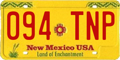 NM license plate 094TNP