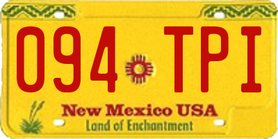 NM license plate 094TPI