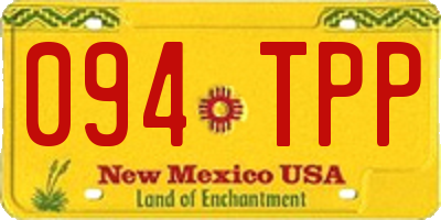 NM license plate 094TPP