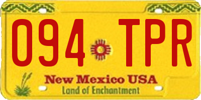 NM license plate 094TPR