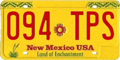 NM license plate 094TPS