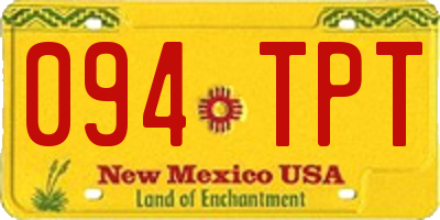 NM license plate 094TPT