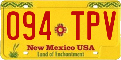 NM license plate 094TPV